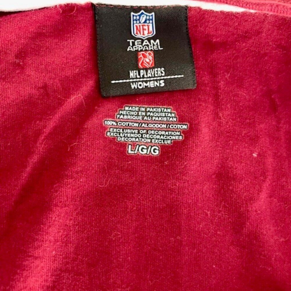 NFL Washington Redskins Commanders Football Red Chris Cooley 47 V-Neck Shirt L - Picture 5 of 5